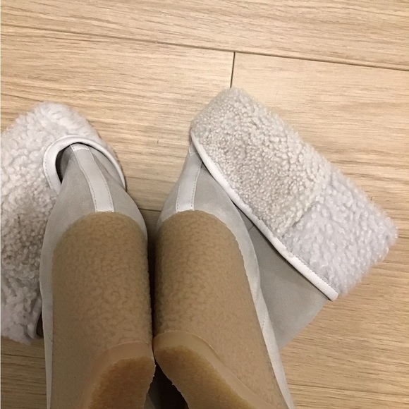 NEW Isabel Marant shearling wedge boots size 38 - Picture 6 of 7